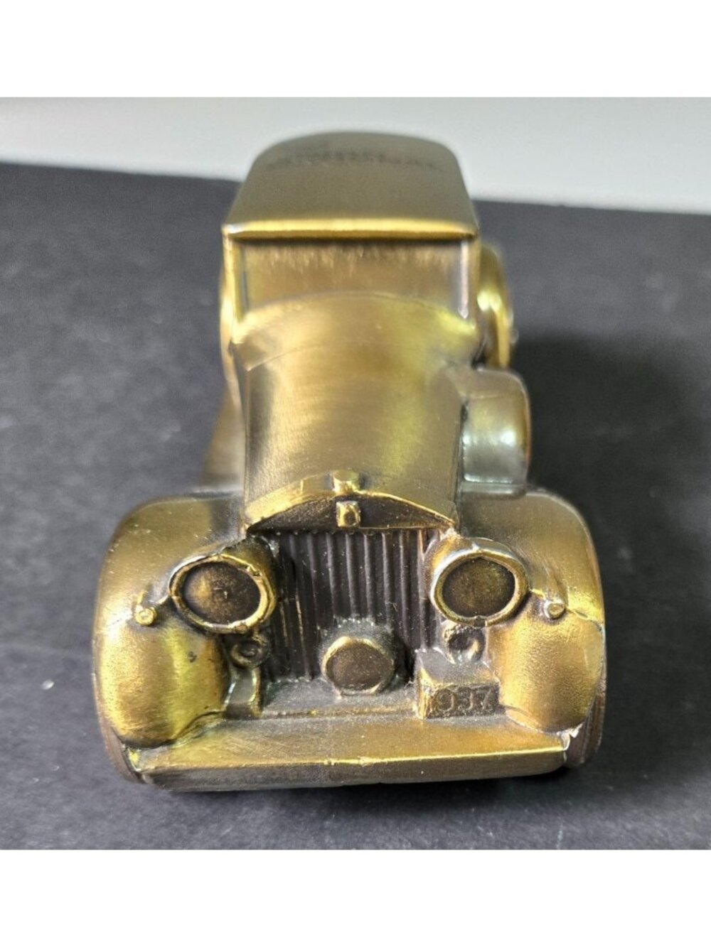 Banthrico Metal Coin Bank 1937 Rolls Royce 7 Inches Long 2.5 Inches Tall 2.75 In